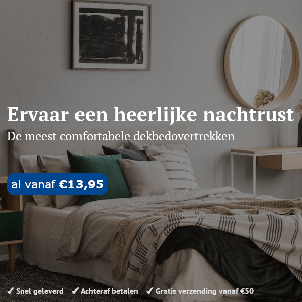 Comfortabele dekbedovertrek kopen op Slaapverkoop.nl