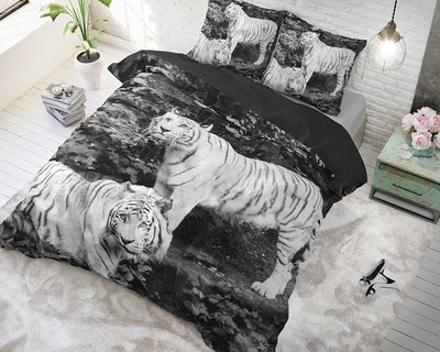 Dreamhouse Tigers Grey Dekbedovertrek Katoen