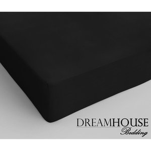 Dreamhouse Bedding Katoen Hoeslaken Black