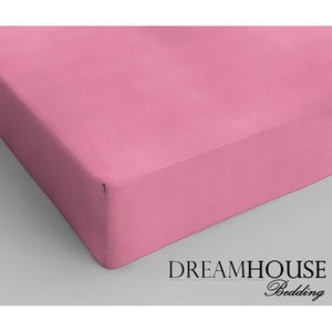 Dreamhouse Bedding Katoen Hoeslaken Pink