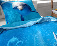 Dreamhouse Dolly Dolphin Blue Dekbedovertrek Katoen